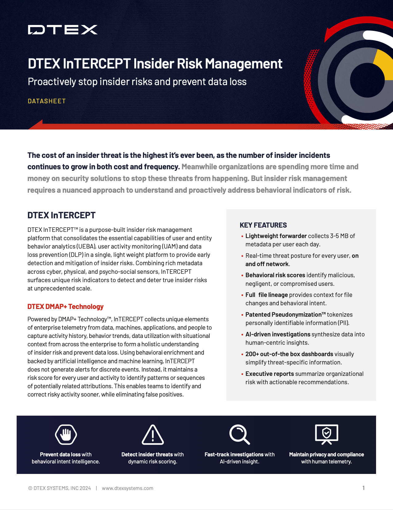 DTEX InTERCEPT Insider Risk Management